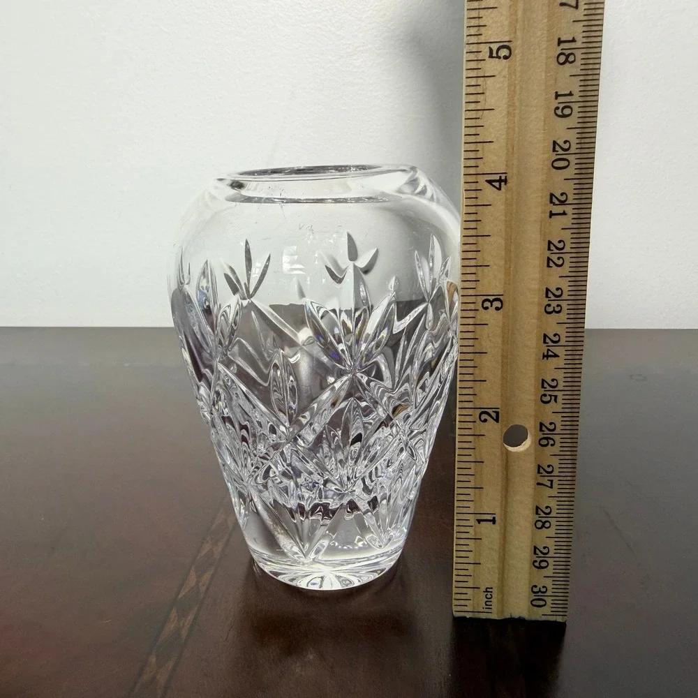 Vintage Signed Tiffany & Co Sybil Cut Crystal Bud Vase 4